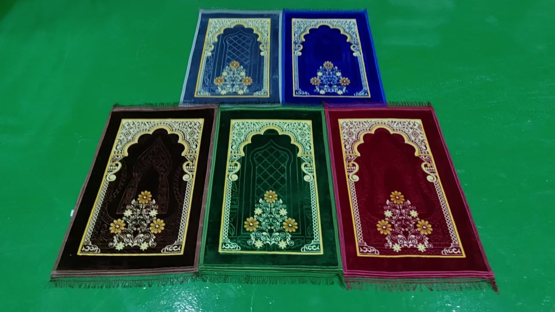 Floral patterned rugs